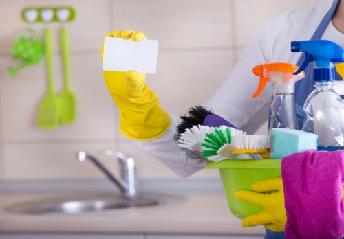 Professional after builders cleaning in a bright office space