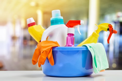 Daily office cleaning of high-touch surfaces in a workspace
