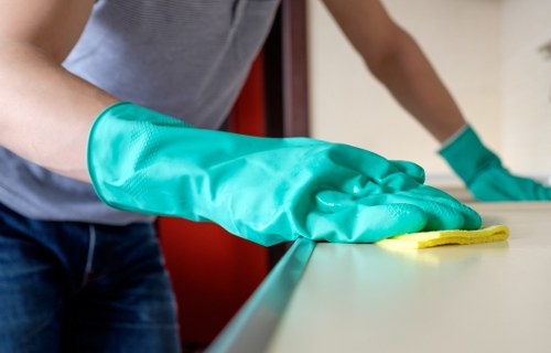 Commercial space maintained through regular cleaning