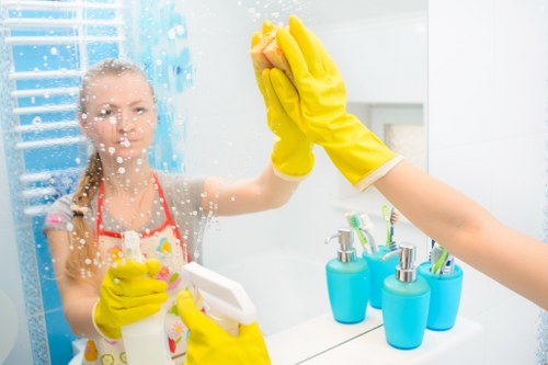 Thorough deep cleaning of living spaces and high-touch surfaces