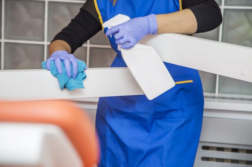 Professional office cleaning of desks and shared surfaces